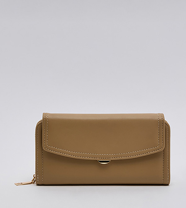 Zippered Flap Wallet