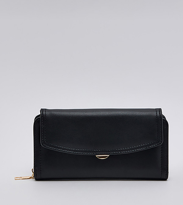 Zippered Flap Wallet