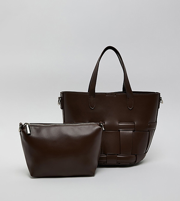 Braided Tote Bag Set