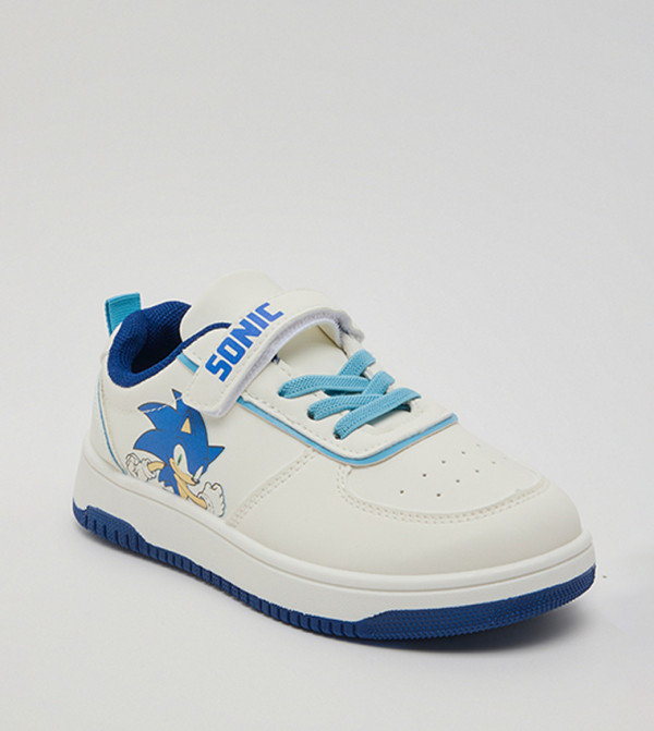 Sonic Print Velcro Shoes
