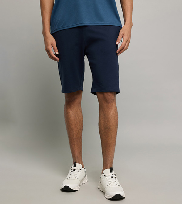 Solid Shorts with Drawstring Waist