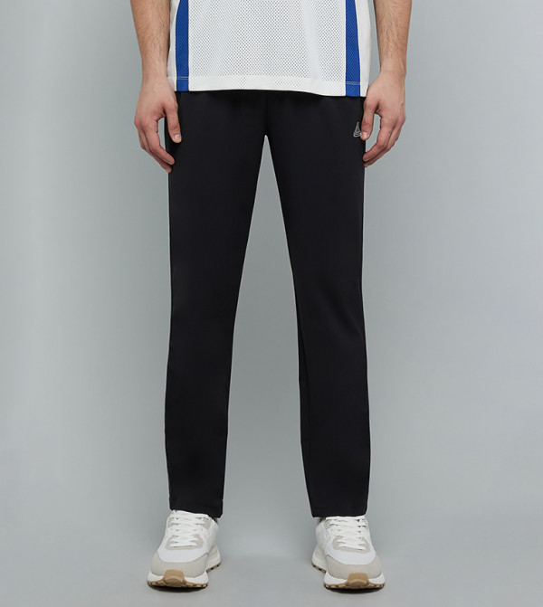 Solid Trackpants with Drawstring Waist