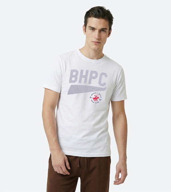 Logo Printed Crew Neck T-Shirt