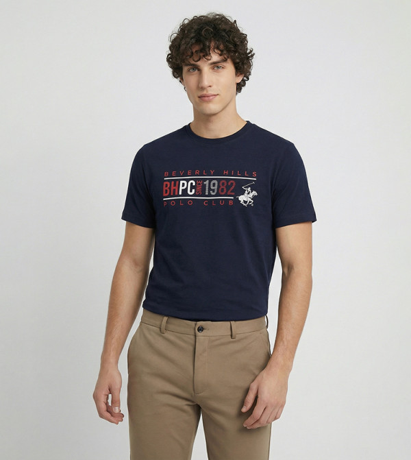 BEXLEY Logo Printed Crew Neck T-Shirt