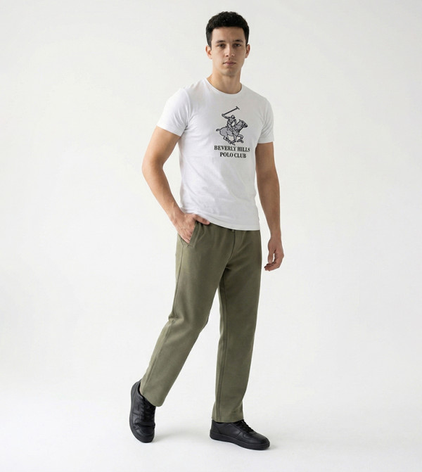 Logo Printed Crew Neck T-Shirt