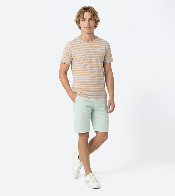 ANCHOR Striped  Short Sleeves T-Shirt