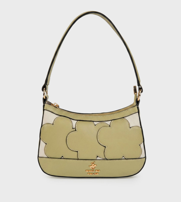 Floral Appliqued Shoulder Bag