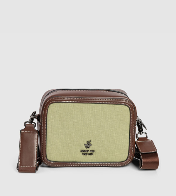 Colorblock Zip Cross Body Bag