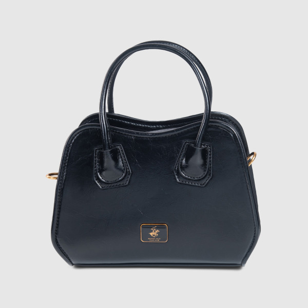Logo Detail Flag Satchel Bag