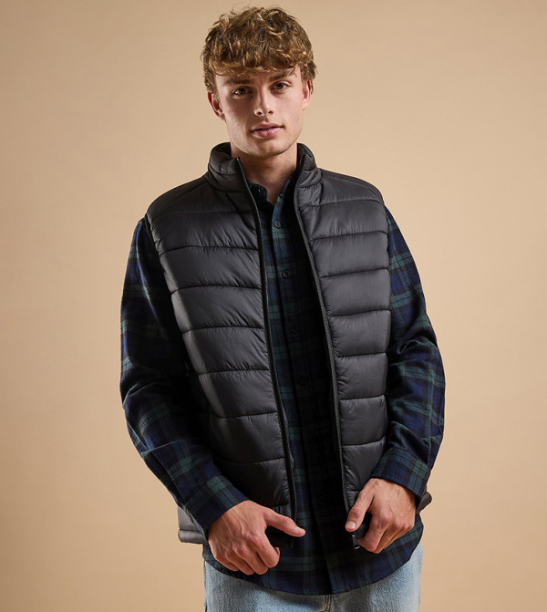 Quilted Puffer Gilet with Zipper Closure