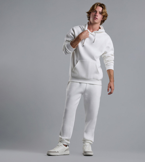 Solid Joggers with Drawstring Waist