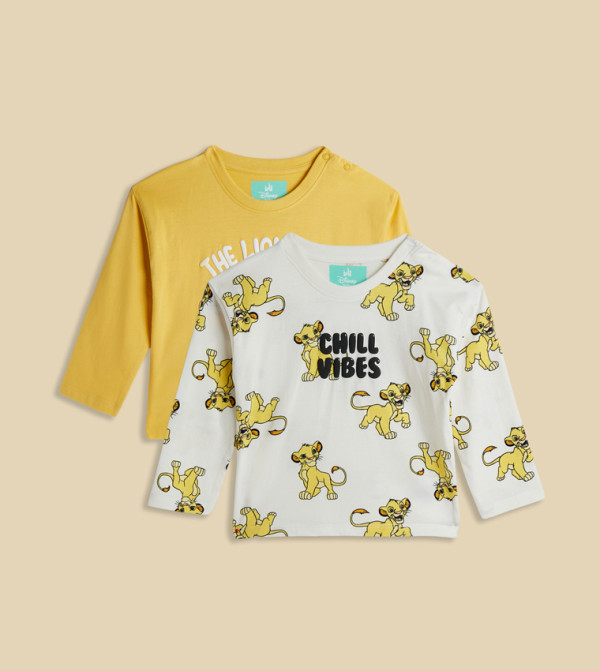 2 Pack Simba T-Shirts with Long Sleeves