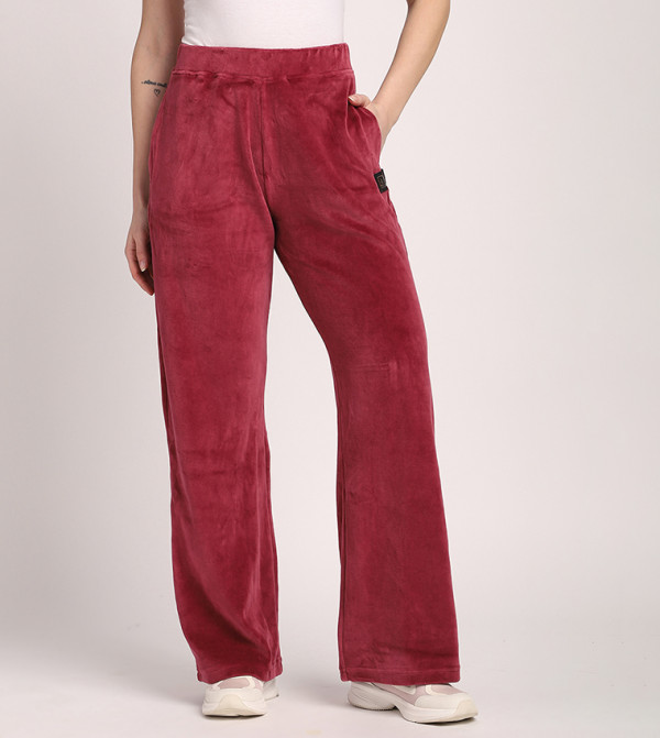 Soft Velour High Waist Pants