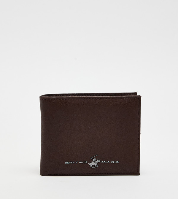 Logo Detail Leather Bi-Fold Wallet
