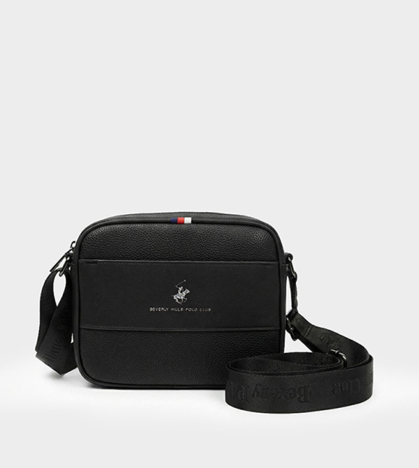 Logo Detail Zippered Crossbody Bag