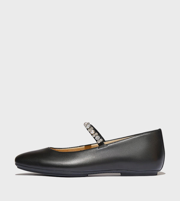 DELICATO Pearls & Crystal Embellished Mary Jane Shoes