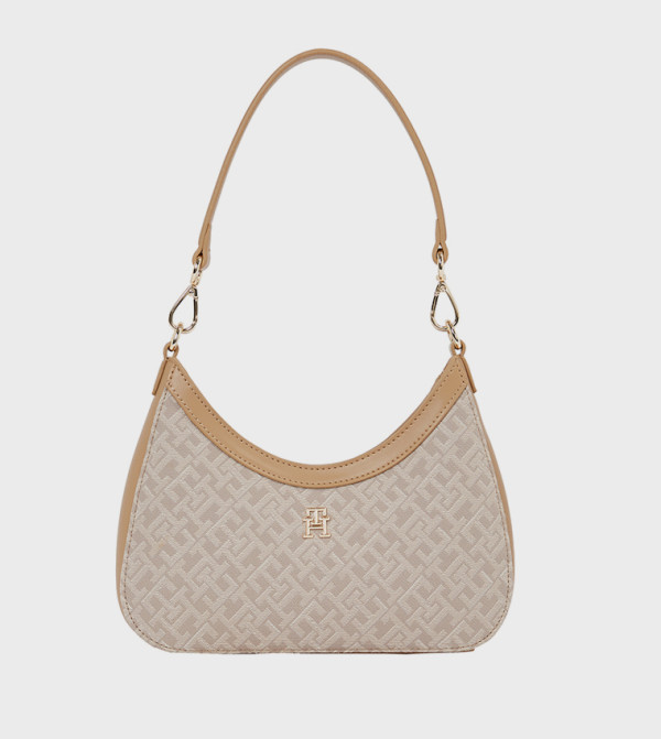Logo Patterned Shoulder Bag
