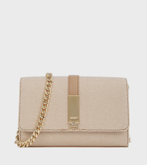 Logo Detail Flap Crossbody Bag