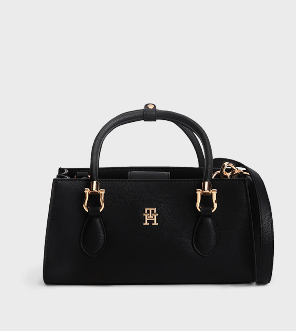 Monogram Detail Satchel Bag