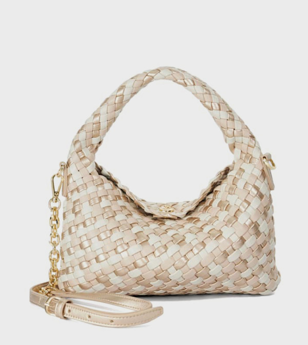 DINKYDELIBERATE Basket Weave Mini Hobo Bag