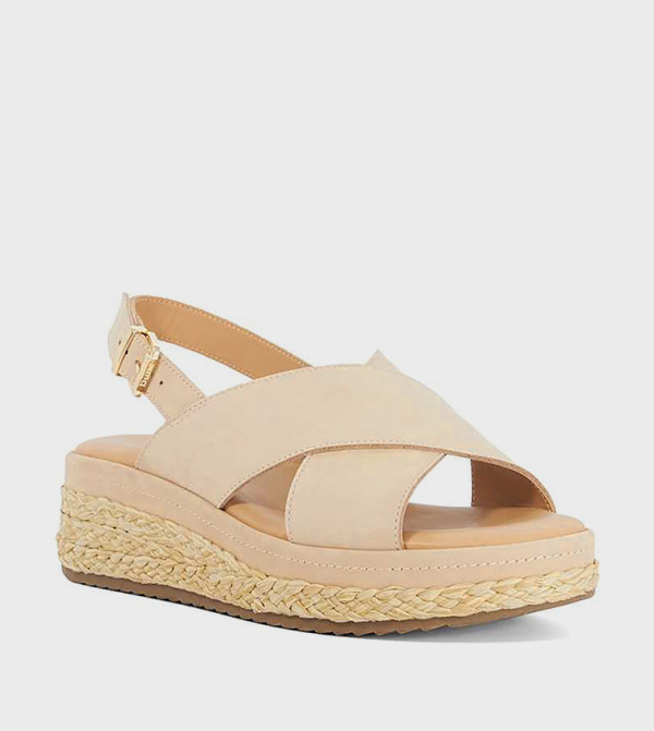 KIYA Slingback Espadrille Wedge Sandals