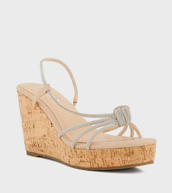 KORIN Embellished Wedge Sandals