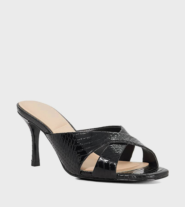 MALAYA Textured Heel Sandals