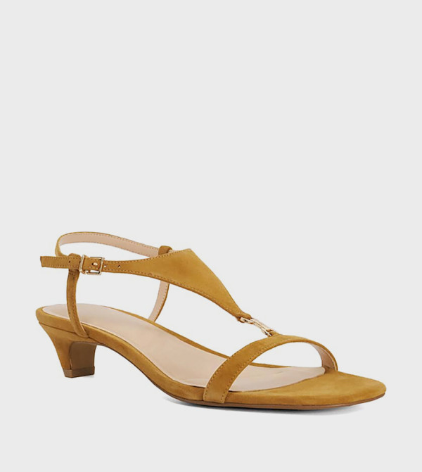 MONACOS Suede Heeled Sandals