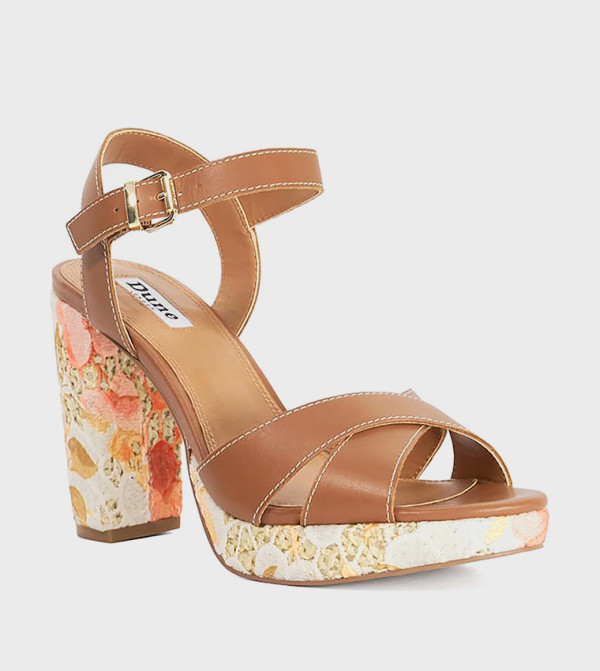 MONIQUE Ankle Strap Platform Heel Sandals