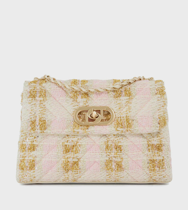 REGENT Patterned Flap Shoulder Bag