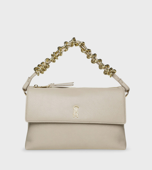 BIRIE Textured Flap Shoulder Bag