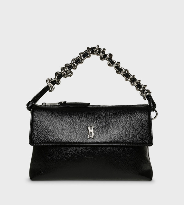BIRIE Textured Flap Shoulder Bag