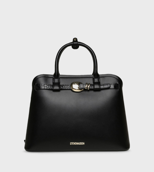 BLISBON Metal Accent Satchel Bag