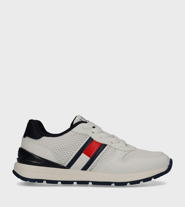 JAN Flag Detail Mesh Runner Sneakers
