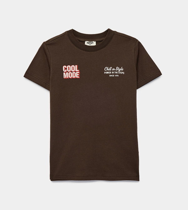 Typography Graphic Print Short Sleeve T-Shirt