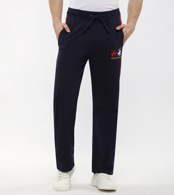 Side Striped Drawstring Waist Trackpants
