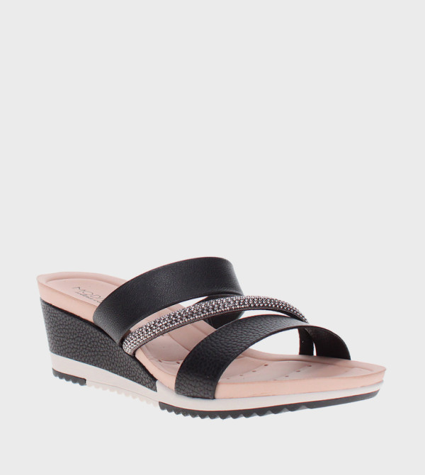 Embellished Wedge Sandals