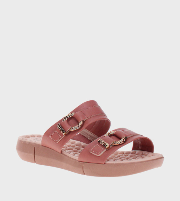 Metal Accent Casual Sandals