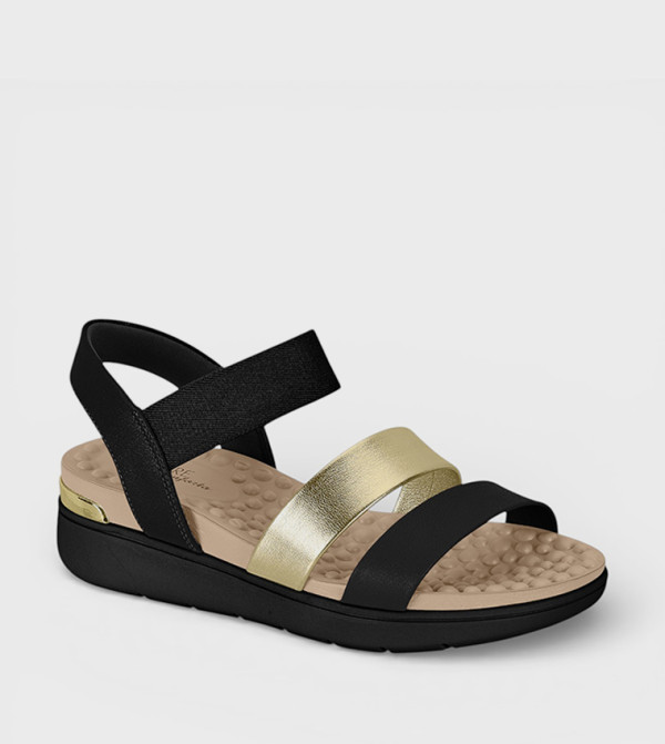 NORA Contrast Detail Slingback Comfort Sandals