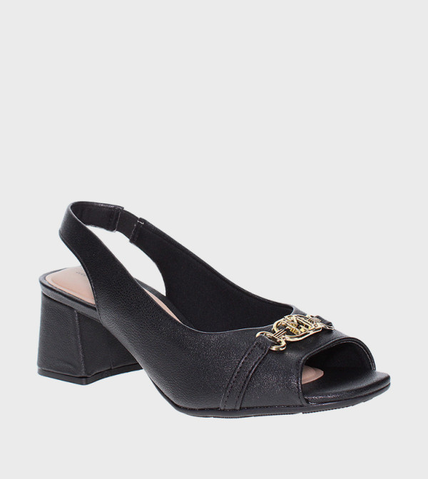 GROVE Metal Detail Slingback Pumps