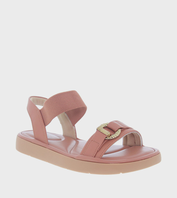 Metal Accent Casual Sandals
