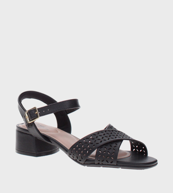 Ankle Strap Block Heel Sandals