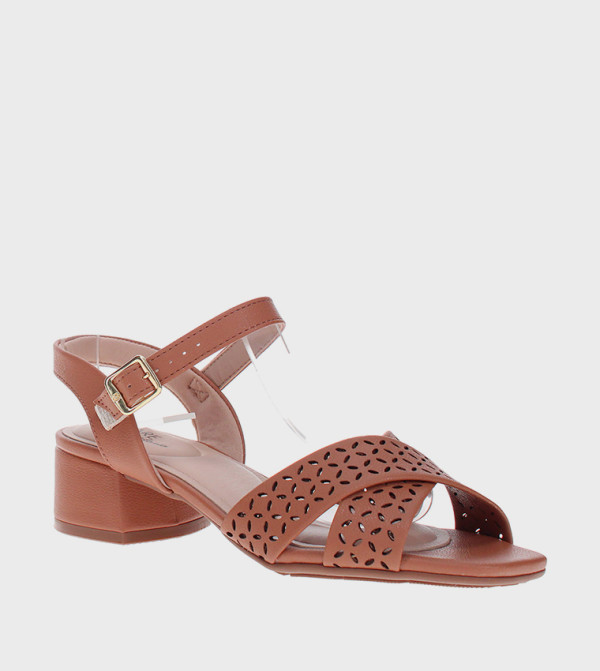 Ankle Strap Block Heel Sandals