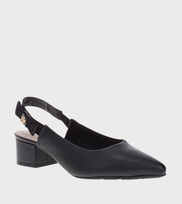 Textured Pointed Toe Pumps