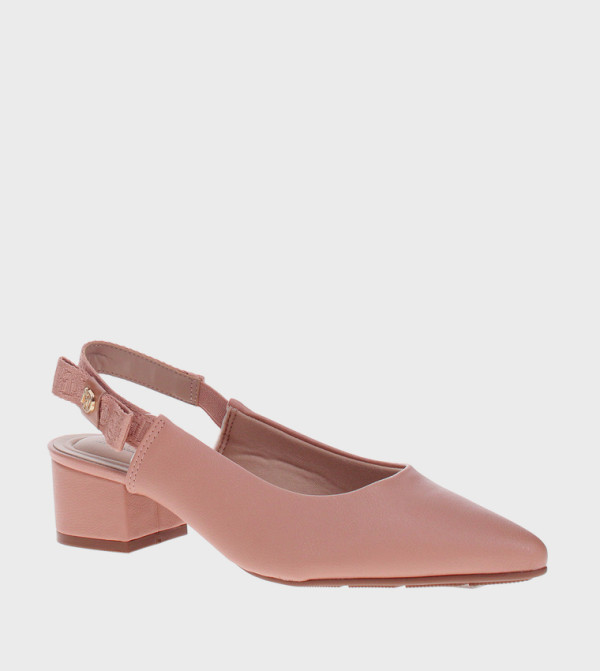 Textured Pointed Toe Pumps