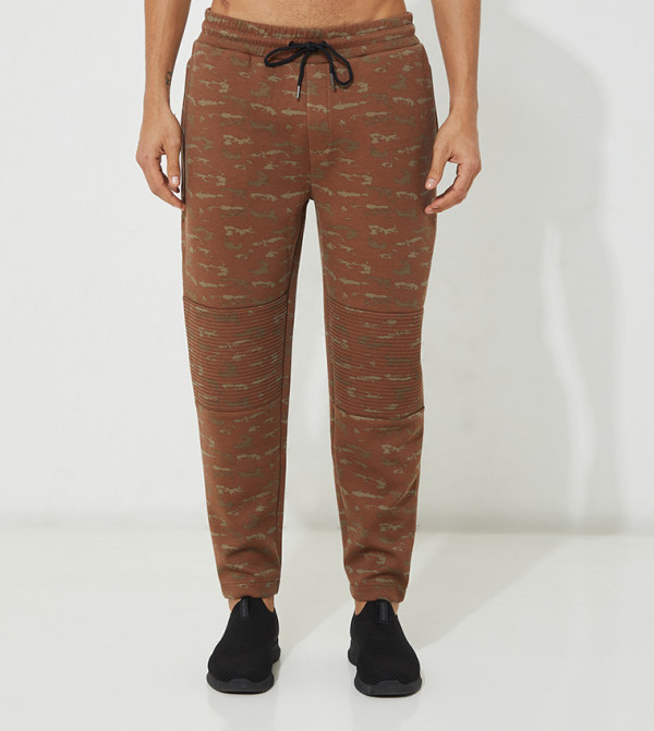 Aero Printed Ribbed Joggers