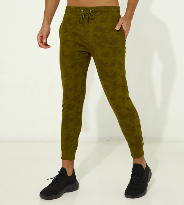 Aero Guys Printed Drawstring Waist Jogger