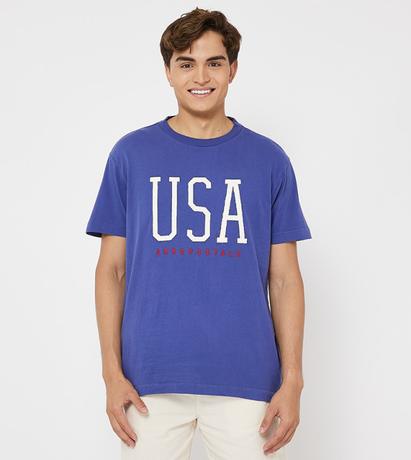 Aero Men's Logo Embroidered T-Shirt