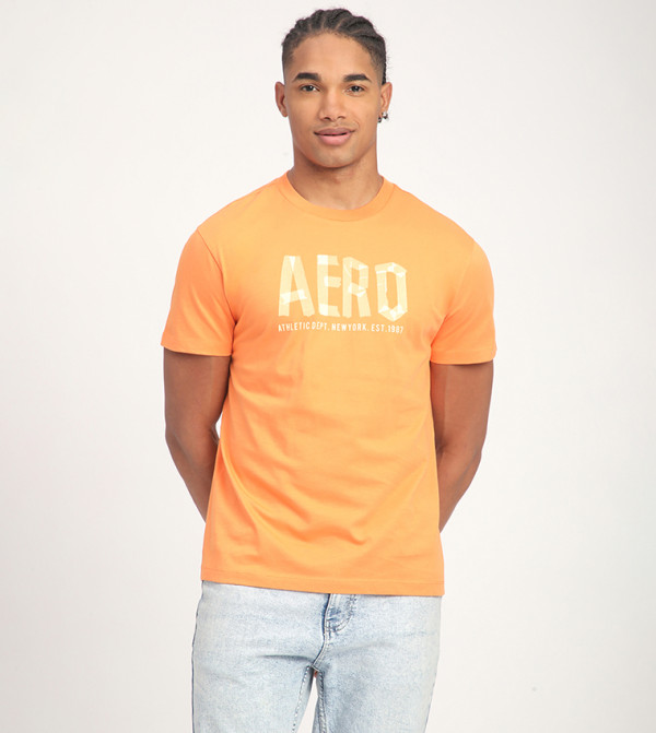 Aero Men's Logo Printed Short Sleeves T-Shirt