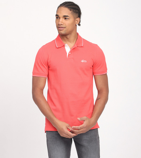 Aero Men's Logo Embroidered Polo T-Shirt